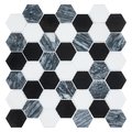 Andova Tiles ANDOVA TILES Sansill 0.5" x 1.5" Glass Herringbone Mosaic Tile ANDSAN221